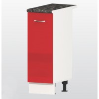 Долен кухненски шкаф Алис B22 с врата и рафт - 30 червено гланц