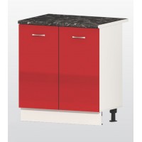Кухненски шкаф за мивка Алис B3 - 80 червено гланц