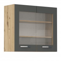 Горен кухненски шкаф Лорен Г12 антрацит мат