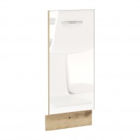 Врата за съдомиялна за кухненски шкаф Лорен Г64 бяло огледален гланц