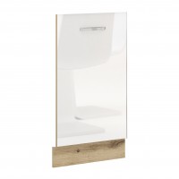Врата за съдомиялна за кухненски шкаф Лорен Г65 бяло огледален гланц