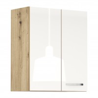 Горен кухненски шкаф Лорен Г31 бяло огледален гланц
