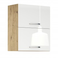 Горен кухненски шкаф Лорен Г32 бяло огледален гланц