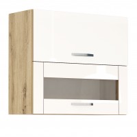 Горен кухненски шкаф Лорен Г41 бяло огледален гланц