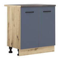 Долен кухненски шкаф Лорен В51 синьо мат