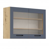 Горен кухненски шкаф Лорен Г27 синьо мат