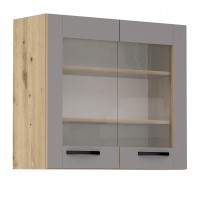Горен кухненски шкаф Лорен Г12 сиво мат