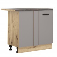 Долен кухненски шкаф Лорен В10 сиво мат