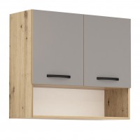 Горен кухненски шкаф Лорен Г15 сиво мат