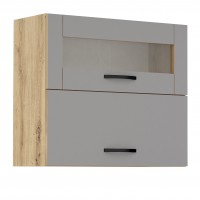 Горен кухненски шкаф Лорен Г45 сиво мат