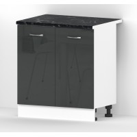 Кухненски шкаф за мивка Алис B3 - 80 антрацит гланц
