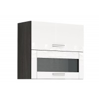 Кухненски модул Елинор - Модул G41 / бял  гланц / черен гланц