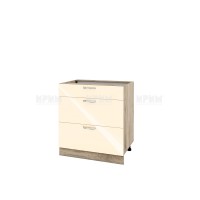 Долен кухненски модулен шкаф Сити АРФ05- 120 сонома / бежово гланц