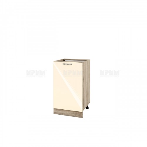 Долен кухненски модулен шкаф Сити АРФ05- 43 сонома / бежово гланц