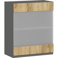 Горен кухненски шкаф Лусил  / Lusil B 60/72 с една врата витрина