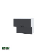 Горен кухненски модулен шкаф Сити БФ11- 107 бяло, карбон мат