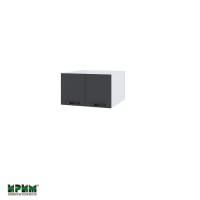 Горен кухненски модулен шкаф Сити БФ11 - 111 бяло / карбон мат