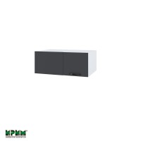 Горен кухненски модулен шкаф Сити БФ11 - 113 бяло / карбон мат