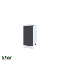 Долен кухненски модулен шкаф Сити БФ11- 21 бяло, карбон мат