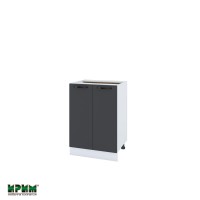Долен кухненски модулен шкаф Сити БФ11- 22 бяло / карбон мат