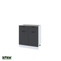 Долен кухненски модулен шкаф Сити БФ11- 26 бяло, карбон мат
