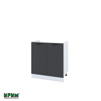 Долен кухненски модулен шкаф Сити БФ11- 30 бяло, карбон мат
