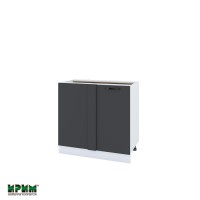 Долен кухненски модулен шкаф Сити БФ11- 42 бяло, карбон мат