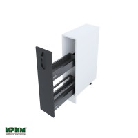 Долен кухненски модулен шкаф Сити БФ11- 58 бяло, карбон мат