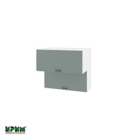 Горен кухненски модулен шкаф Сити БФ11- 107 бяло, олив мат