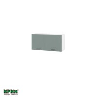 Горен кухненски модулен шкаф Сити БФ11-108 бяло, олив мат