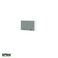 Горен кухненски модулен шкаф Сити БФ11-109 бяло, олив мат