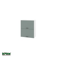 Горен кухненски модулен шкаф Сити БФ11 - 11 бяло / олив мат