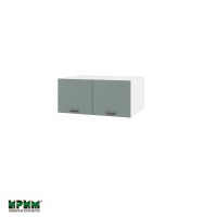 Горен кухненски модулен шкаф Сити БФ11 - 112 бяло / олив мат