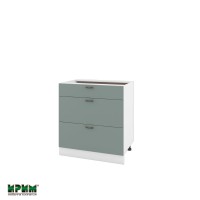 Долен кухненски модулен шкаф Сити БФ11- 120 бяло, олив мат
