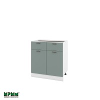 Долен кухненски модулен шкаф Сити БФ11- 26 бяло, олив мат