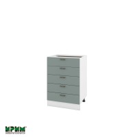 Долен кухненски модулен шкаф Сити БФ11- 29 бяло, олив мат