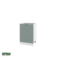Долен кухненски модулен шкаф Сити БФ11- 60 бяло, олив мат