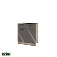 Долен кухненски модулен шкаф Сити АРФ05- 26 сонома / антрацит гланц