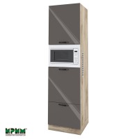 Кухненски модулен колонен шкаф Сити АРФ05- 48 сонома/ антрацит гланц