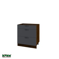 Долен кухненски модулен шкаф Сити ВФ11- 120 венге, карбон мат