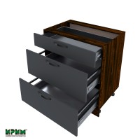 Долен кухненски модулен шкаф Сити ВФ11- 55 венге, карбон мат