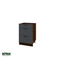 Долен кухненски модулен шкаф Сити ВФ11- 57 венге, карбон мат