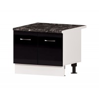 Долен кухненски шкаф за печка Раховец Алис B50 - 60 черно гланц