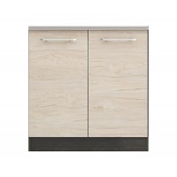 Долен кухненски шкаф Ванеса B3 за мивка - рокфорд лайт/дъб карбон - 80 