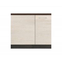 Долен кухненски шкаф Ванеса B10 за ъгъл - рокфорд лайт/дъб карбон - 90 см.