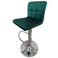 Бар стол Калипсо-12 кадифе-тъмно зелено