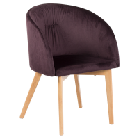 Трапезен стол Carmen 522 - тъмно кафяв