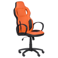 Геймърски стол Carmen 7510 - черно-оранжев