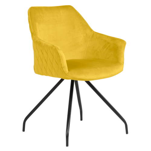 Трапезен стол KENDAL - жълт BF 2