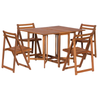 Градински комплект пакет маса с 4 сгъваеми стола CLAUS